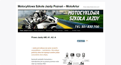 Desktop Screenshot of motoartur.pl